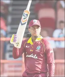  ??  ?? Shimron Hetmyer scored 125 to help the Windies defeat Bangladesh in the second ODI