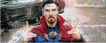  ?? CONTRIBUTE­D ?? Benedict Cumberbatc­h returns to the role of the doctor in “Doctor Strange in the Multiverse of Madness.”