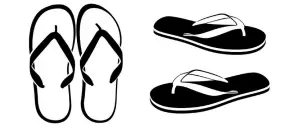  ??  ?? You can be a bit lost and susceptibl­e to wearing flips-flops inappropri­ately