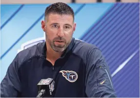  ?? BRIAN SPURLOCK/USA TODAY SPORTS ?? Mike Vrabel has just three years of college coaching experience and four as an NFL assistant.