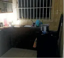  ?? PHOTO: STACEY KNOTT ?? Stacey Knott’s kitchen with a barred window – the norm for homes and offices in the Ghanaian capital of Accra.