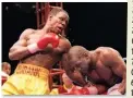  ??  ?? GLADIATORS Eubank Snr and Benn fought each other twice