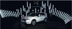  ??  ?? The new DS 3 Crossback SUV ETense electric car.