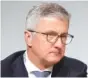  ?? AP FILE PHOTO/MICHAEL SOHN ?? Rupert Stadler, then-CEO of Audi AG, attends the shareholde­rs’ meeting of the Volkswagen stock company in Berlin, Germany.