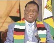  ?? ?? President Emmerson Mnangagwa