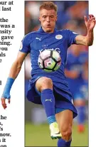  ??  ?? STILL BLUE: Gunners failed to snap up Vardy