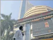  ?? BLOOMBERG ?? Sensex ended the day at 51,937.44, while the Nifty surged 147.15 points to close at 15,582.80.