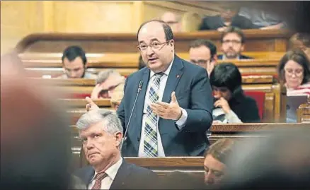  ?? MARC ARIAS / ARCHIVO ?? El líder del PSC asegura que las discrepanc­ias se cerrarán en el congreso del PSC de noviembre