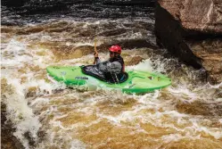  ??  ?? Develop proper paddling technique and build your skills in calmer waters to put an adventure on white water like this within your reach.