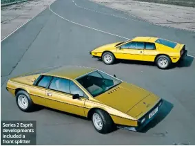  ??  ?? Series 2 Esprit developmen­ts included a front splitter