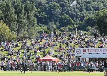  ??  ?? Spectators enjoyed a glorious day on the hill.