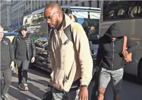  ?? ANDREW D. BERNSTEIN/NBAE VIA GETTY IMAGES ?? Khris Middleton and his Bucks team arrived at Park Hyatt in Paris on Tuesday as part of the NBA Paris Game.