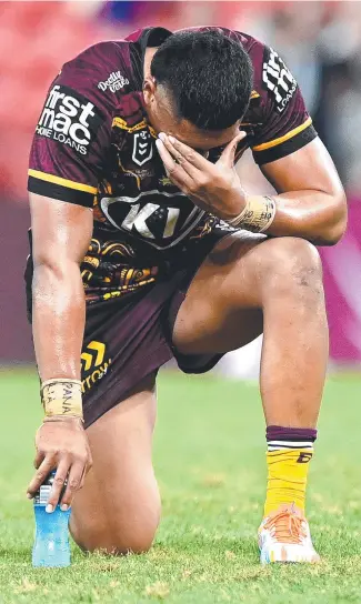  ?? ?? TC Robati is one of a number of Broncos players that have landed in strife.