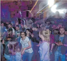  ?? ARCHIVFOTO: DEREK SCHUH ?? Die Ravensburg­er Clubnacht steht wieder an.