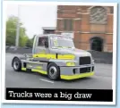  ??  ?? Trucks were a big draw