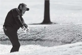  ?? FILE PHOTO BY THE ASSOCIATED PRESS ?? Eric Axley, shown during the Sanderson Farms Championsh­ip last October in Jackson, Miss., won the Web.com Tour’s North Mississipp­i Open in Oxford on Sunday when heavy rain led officials to call the tournament with 54-hole scores as the final total....