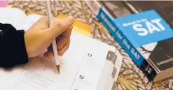  ?? JOE RAEDLE/GETTY 2014 ?? Beginning in 2024, students in the United States will not need paper and pencil to take the SAT.