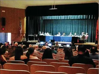  ?? SULAIMAN ABDUR-RAHMAN — THE TRENTONIAN ?? The Hamilton Township Board of Education meets Wednesday, May 23, 2018, at Grice Middle School