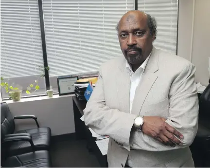 ?? JEAN LEVAC ?? Abdirizak Karod, executive director of the Somali Center for Family Services, has received $100,000 from Legal Aid Ontario to offer legal services and seminars for parents to know their rights. A disproport­ionate number of black students are expelled...