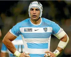  ?? ANDREW BOYERS/REUTERS ?? Pumas veteran Juan Manuel Leguizamon has been left out of the team to play the All Blacks.