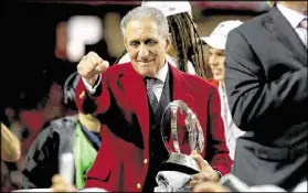  ?? STREETER LECKA / GETTY IMAGES ?? With a new stadium and youthful roster, Falcons owner Arthur Blank hopes for more Super Bowl appearance­s.