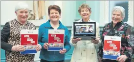  ?? Maxwell Photograph­y) (Photo: ?? Kilworth lady Maureen Long (right) pictured with digital ambassador­s Mary Anglin, Cruary; Kathleen O’Shea, Carrigdroh­id and Anne O’Brien, Crosshaven at a graduation ceremony in the Royal College of Physicians, Dublin.