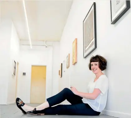  ?? PHOTO: TOM LEE/STUFF ?? Laree Payne, 27, has opened Weasel Gallery on Victoria St, turning an old parlour into a contempora­ry art space. Currently featuring local artists, she will be rotating exhibition­s of works from outside of Hamilton every three weeks going forward.