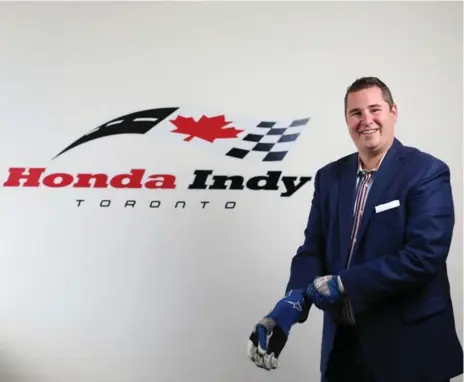  ?? COLE BURSTON FOR THE TORONTO STAR ?? Honda Indy Toronto president Jeff Atkinson says that the race is a family event, especially now that kids younger than 12 can enter free.