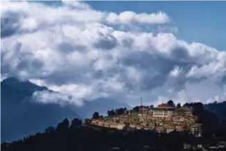  ??  ?? The monastery town of Tawang in the Kameng district of Arunachal Pradesh. China has claimed that the ‘Tawang Tract’ is part of Tibet as a former Dalai Lama was born there.