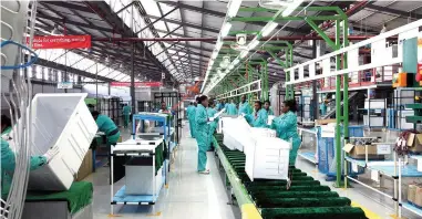  ?? PICTURE: JASON BOUD ?? JOB-MAKER: The Hisense factory in Atlantis’s Special Economic Zone for green technology.