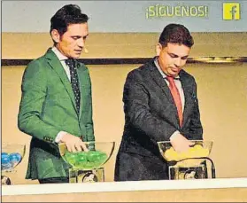  ?? FOTO: TERRASSA FC ?? Jordi Cuesta El presidente del Terrassa en el sorteo celebrado ayer