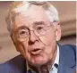  ?? Washington Post ?? Conservati­ve political activist Charles Koch criticized the tone of the GOP primary campaign.