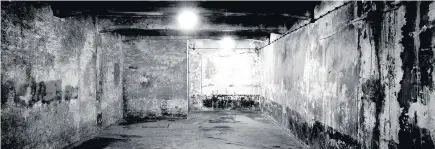  ??  ?? A view inside a gas chamber at Auschwitz I. About 2.3 million visited the Nazi death camps last year in Poland.