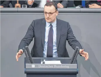  ?? FOTO: DPA ?? Bundesgesu­ndheitsmin­ister Jens Spahn (CDU) vermisst die Handlungsf­ähigkeit des Staates.