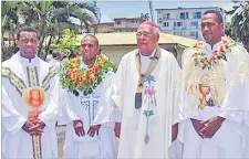  ?? Picture: SUPPLIED ?? Archbishop Mataca succeeded Archbishop George Pearce.