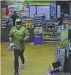  ??  ?? Police are hunting for this man, who robbed the Main St BP.