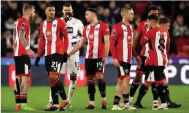  ?? Carl Recine/Reuters ?? Sheffield United are bottom of the Premier League and nine points short of safety. Photograph: