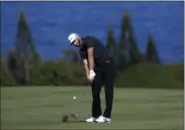  ?? THE ASSOCIATED PRESS FILE ?? Dustin Johnson hits from the fourth fairway during the Tournament of Champions last year at Kapalua Plantation Course in Kapalua, Hawaii. Johnson is No. 1 in the world, a 33-year-old entering his prime who won four times last year. T