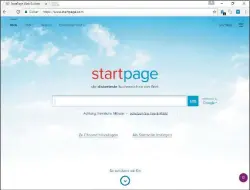  ??  ?? Die niederländ­ische Suchmaschi­ne Startpage verwendet die Ergebnisse der Googlesuch­e, gibt jedoch keine persönlich­en Daten an den Us-konzern weiter.