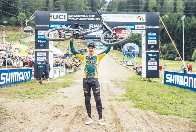  ?? Pictures: Red Bull Content Pool ?? EVERGREEN. South Africa’s Greg Minnaar, at 39-years-old, has proven that age is definitely just a number after he won his fourth Mountain Bike Downhill world title last weekend.