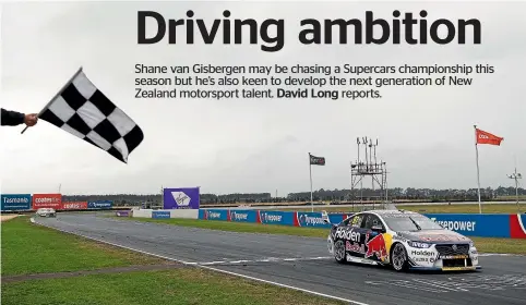  ?? GETTY IMAGES ?? Shane van Gisbergen, here winning in Hobart this year, has been part of a strong contingent flying the flag for New Zealand in the Supercars championsh­ip for years.