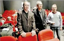  ?? A.L - Crédits ?? Laurent Mauras, avec le maire, accueillen­t Pierre Dutil.