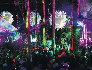  ?? PNG ?? The Shambhala Music Festival’s 20th year will be shorter than usual because of the threat of a wildfire near Salmo.