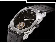  ??  ?? NEW AND NOTABLE Bulgari launched the Ammiraglio del Tempo minute repeater (top) and Octo Finissimo Tourbillon ultra-thin watch at BaselWorld this year