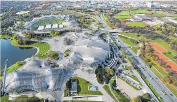  ?? FOTO: DPA ?? Der Münchner Olympiapar­k mit dem Olympiasta­dion: Hier sollen 2022 die European Games stattfinde­n.