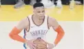  ??  ?? Russell Westbrook, del Thunder.