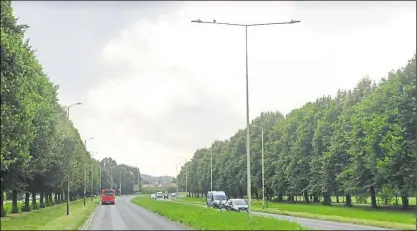  ?? Picture: Google Street View ?? The city council has approved plans to erect a 20m 5G mast in Rheims Way