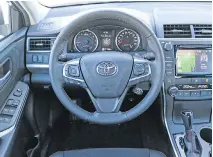  ??  GRAEME FLETCHER/DRIVING ?? Inside, the Camry is substantiv­ely improved, with excellent fit and finish and materials plus a great sound system.