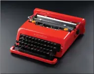  ??  ?? The 1970s design icon, the Olivetti Valentine typewriter