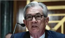  ?? JOSE LUIS MAGANA/AP FILE ?? The Federal Reserve will start dialing back ultra-low-interest rate policies this year as long as hiring continues to improve, board chairman Jerome Powell said Aug. 27.